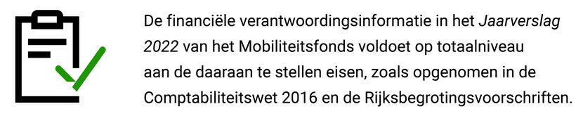 Mobiliteitsfonds Financieel oordeel